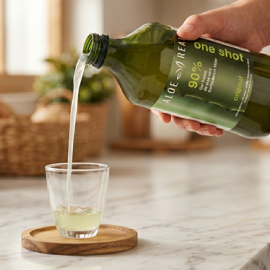 Gel fresco de 90% Aloe Vera - Sabor Original - 980 ml