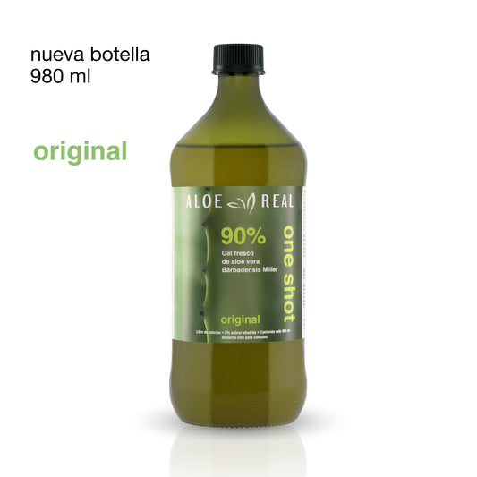 Gel fresco de 90% Aloe Vera - Sabor Original - 980 ml