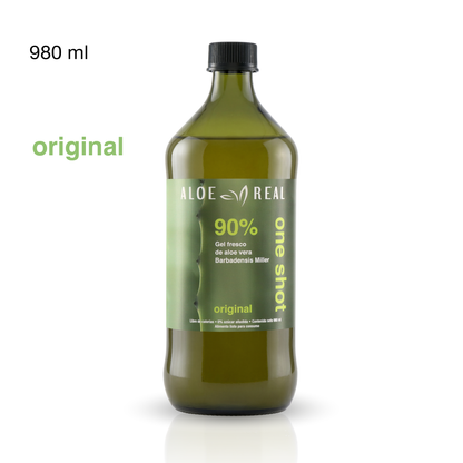 Gel fresco de 90% Aloe Vera - Sabor Original - 980 ml