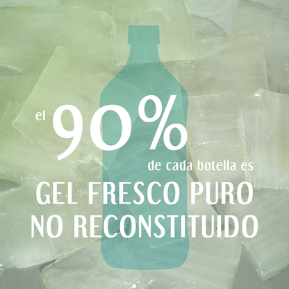 Gel fresco de 90% Aloe Vera - Sabor Frutilla Limón - 980 ml