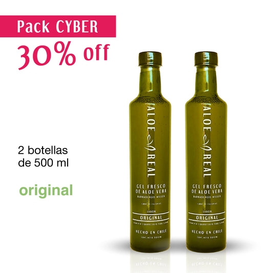 PACK 2 I Gel fresco de Aloe Vera - Sabor Original - 500 ml